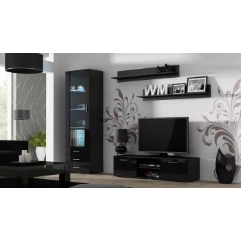 Βάση TV Cama SOHO 140 μαύρο/μαύρο γυαλιστερό