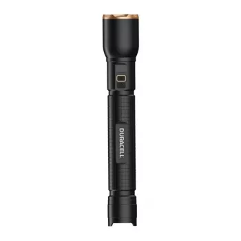 Φακός Duracell DF6000R σετ δώρου — φακός χειρός επαναφορτιζόμενος, μαύρος