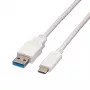 VALUE - Καλώδιο USB - USB 3.0 (Α) σε USB Type-C (Α) - 5 V - 900 mA - 1 m - Λευκό (11.99.9011)