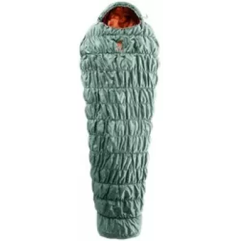 Υπνόσακος DEUTER Exosphere +4° EL sage-paprika, ελαφρύς, συμπαγής υπνόσακος για γυναίκες με αριστερό φερμουάρ