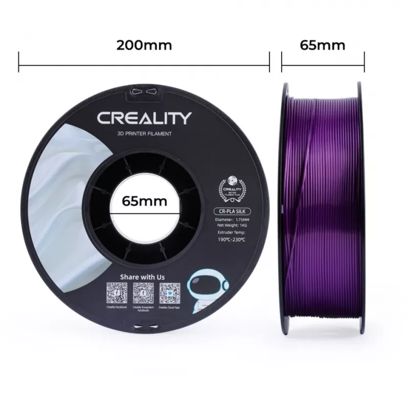 Υλικό 3D εκτύπωσης Creality 3D 3301120005 μεταξένιο μοβ 1 kg
