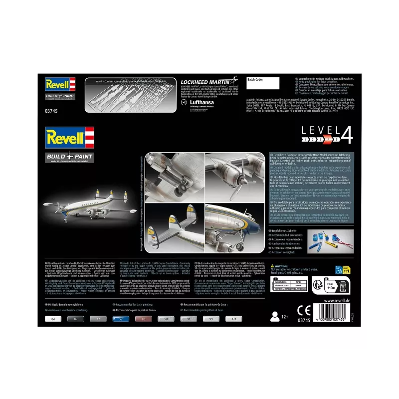 REVELL Lockheed L.1049G Super Constellation Lufthansa Πλαστικό μοντέλο συναρμολόγησης