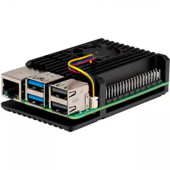 Joy-IT Armor Case BLOCK ACTIVE Θήκη SBC κατάλληλη για πλακέτες ανάπτυξης Raspberry Pi (RB-AlucaseP5-07FAN)