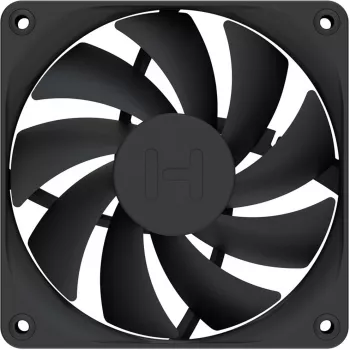 Ανεμιστήρας κουτιού 120 mm συσκευασία 4 τεμ. HYTE FA12 μαύρο, υποστήριξη PWM, τυπική τοποθέτηση 120 mm