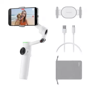 Insta360 Flow 2 Pro AI Tracker Stabilizer Bundle (λευκό)
