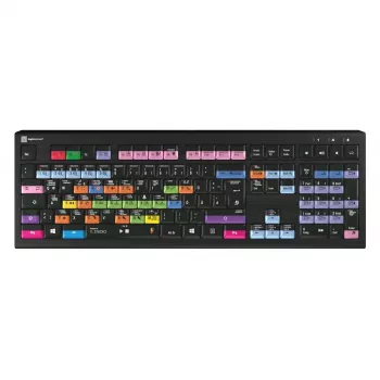 Πληκτρολόγιο Logickeyboard LKB-FLS-A2PC-DE Universal USB QWERTZ Γερμανικό Μαύρο