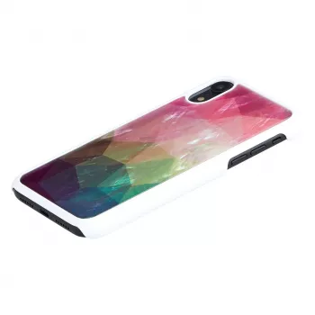 Θήκη κινητού iKins για iPhone XR – σχέδιο υδρόβιων λουλουδιών, λευκή
