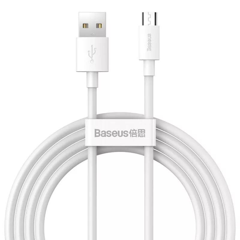 Καλώδιο USB-A σε Micro-USB-B Baseus TZCAMZJ-02 1,5 m Λευκό