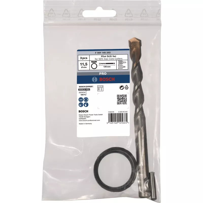 Bosch F 00Y 145 203 HM-CT κεντρικό τρυπάνι για SDS-max-9 CoreCutter, 11,5 mm, μήκος 136 mm