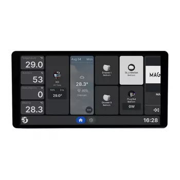 6.95 ίντσες Shelly Wall Display X2i WiFi/BLU Πάνελ ελέγχου (ασημί)