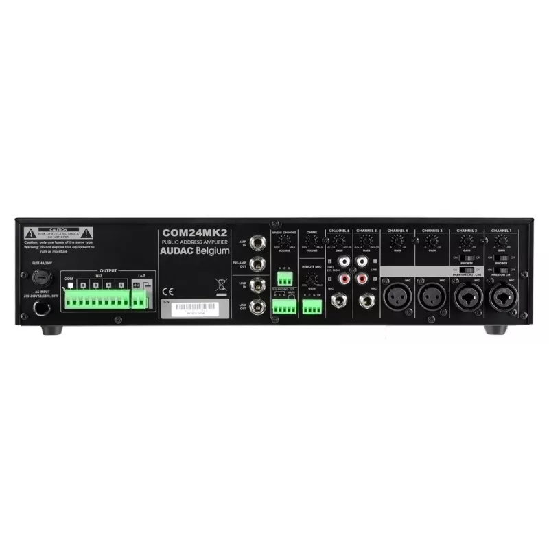 Ενισχυτής ήχου AUDAC COM24MK2 240W Class D μαύρο
