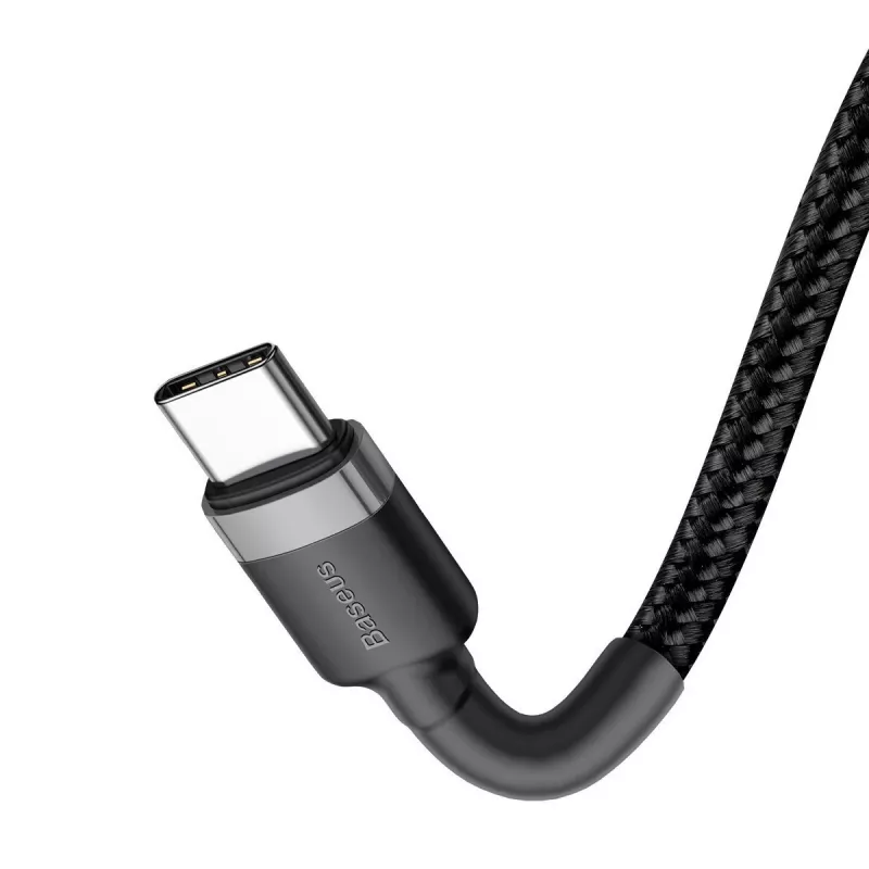 Καλώδιο USB Baseus Cafule 2m USB C μαύρο γκρι