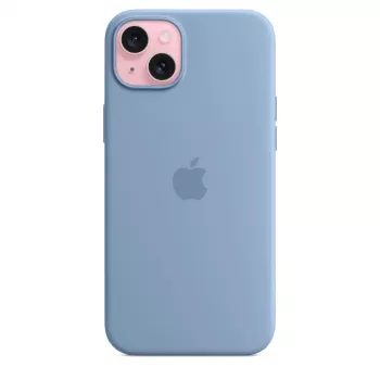 Apple iPhone 15 Plus Σιλικονούχα Θήκη με MagSafe - Winterblau