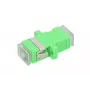 Προσαρμογέας οπτικών ινών Extralink SC/APC Singlemode Simplex με διαφανή καπάκια προστασίας από σκόνη, πράσινο