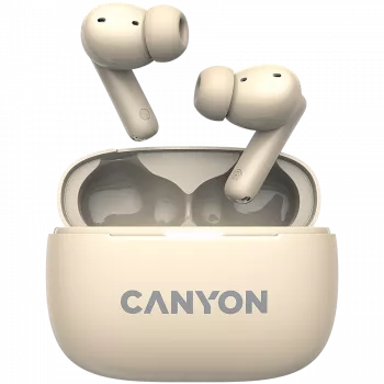 Canyon CNS-TWS10BG Ακουστικά και headset True Wireless Stereo (TWS) In-Ear για κλήσεις/μουσική/άθληση/καθημερινή χρήση USB Type-C Bluetooth Μπεζ (CNS-TWS10BG)