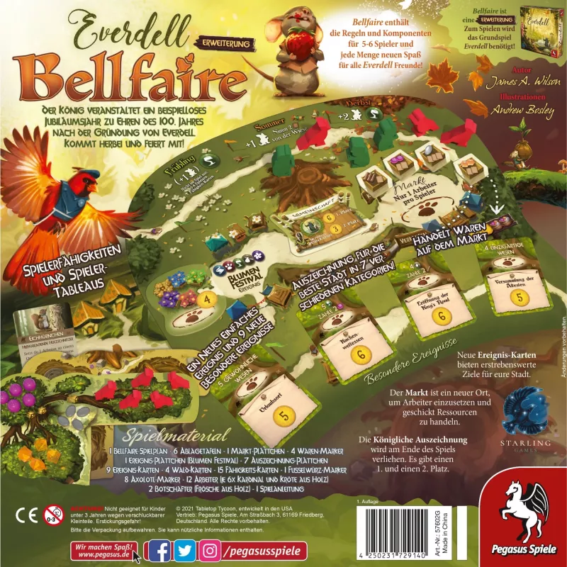 Everdell: Bellfaire, Επέκταση επιτραπέζιου παιχνιδιού