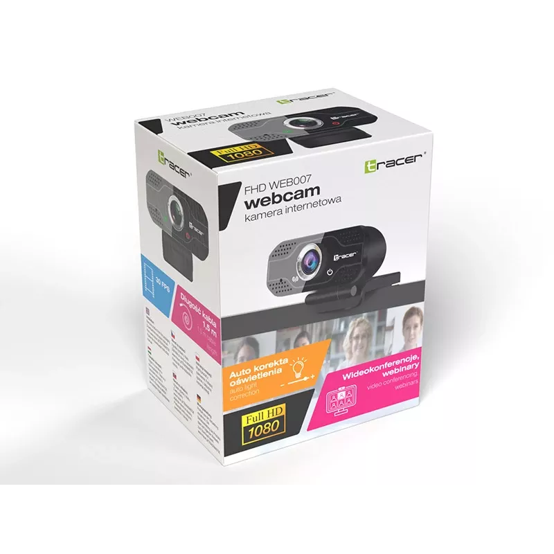 Webcam Tracer WEB007 2 MP 1920 x 1080 pixel USB 2.0 μαύρη
