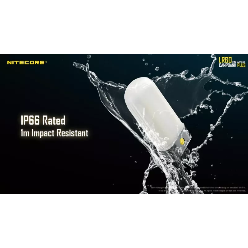 Φανάρι κάμπινγκ με μπαταρία Nitecore LR60 280 lm USB C