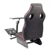 Racing Cockpit Subsonic SA5681 μαύρο κόκκινο τεχνητό δέρμα mesh μέταλλο