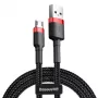 Καλώδιο Micro-USB Baseus Cafule 1,5A 2m (κόκκινο & μαύρο)