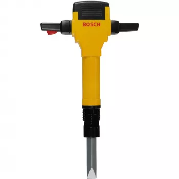 Theo Klein 8405 Bosch Ηλεκτρικό σφυρί κατεδάφισης I με μπαταρία με κίνηση πάνω-κάτω του τρυπανιού I με ήχο μοτέρ και φωτάκι I διαστάσεις: 28 cm x 7 cm