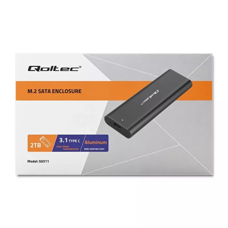 Θήκη για δίσκους M.2 SATA SSD | NGFF | USB Type-C