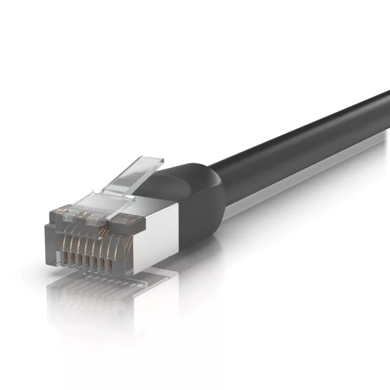 Καλώδιο δικτύου Ubiquiti UACC-CABLE-PATCH-OUTDOOR-2M-BK RJ-45 Cat5e 2m μαύρο