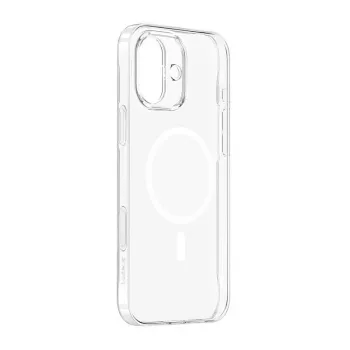 Θήκη κινητού Baseus iP16 Transparent TouchButton Magnetic — διαφανής προστατευτική θήκη με κουμπί αφής και μαγνητική στερέωση