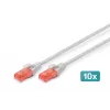 Καλώδιο Patch Cord Digitus CAT 6 U/UTP LSZH 0,5m 10 τεμ.