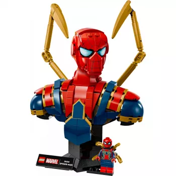 Προτομή συλλεκτική LEGO Marvel Iron Spider-Man 76326, 379 τεμ., μοντέλο έκθεσης 18+, 170×200×110 mm