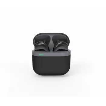 Ακουστικά Bluetooth GEMBIRD TWS-02-BK, In-Ear TWS, μαύρο/γκρι, έως 5 ώρες αναπαραγωγής, ενσωματωμένο μικρόφωνο, θήκη φόρτισης