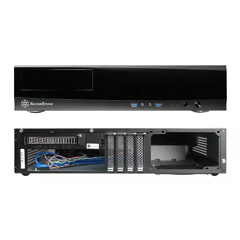 SilverStone MILO ML03 - Desktop - Micro-ATX - χωρίς τροφοδοτικό (ATX / PS/2) - μαύρο - USB/Audio (SST-ML03B-R)