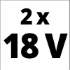 Σετ φορτιστή μπαταρίας Einhell 2x 4.0Ah Twincharger AC LED