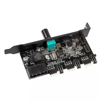 Lamptron CFM36 ελεγκτής ανεμιστήρων και RGB LED για υποδοχή PCI, μαύρο