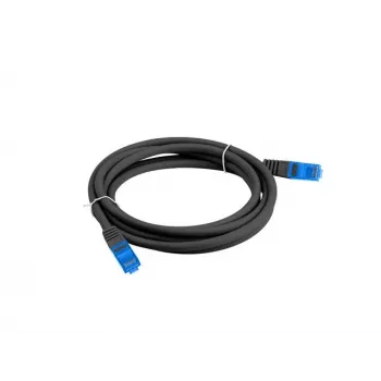 LANBERG Cat6a S/FTP RJ-45 Καλώδιο δικτύου PCF6A-10CC-0500-BK, 5 m, LSZH, 26 AWG, CCA, μαύρο