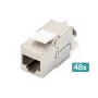 Αρθρωτή μονάδα Keystone Digitus CAT 6A θωρακισμένη χωρίς εργαλεία 48 τεμ.