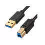 Καλώδιο USB Unitek C14095BK-2M – USB-A σε USB-B 3.0, 5 Gbit/s, 2 m, μαύρο, επιχρυσωμένες επαφές
