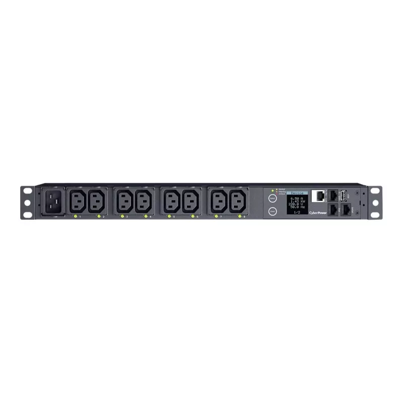 CyberPower PDU41005 Μονάδα διανομής ισχύος (PDU) 8 έξοδοι AC 1U Μαύρο