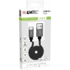 Καλώδιο USB Emtec ECCHAT700TCU3 1,2 m USB 3.2 Gen 2 μαύρο