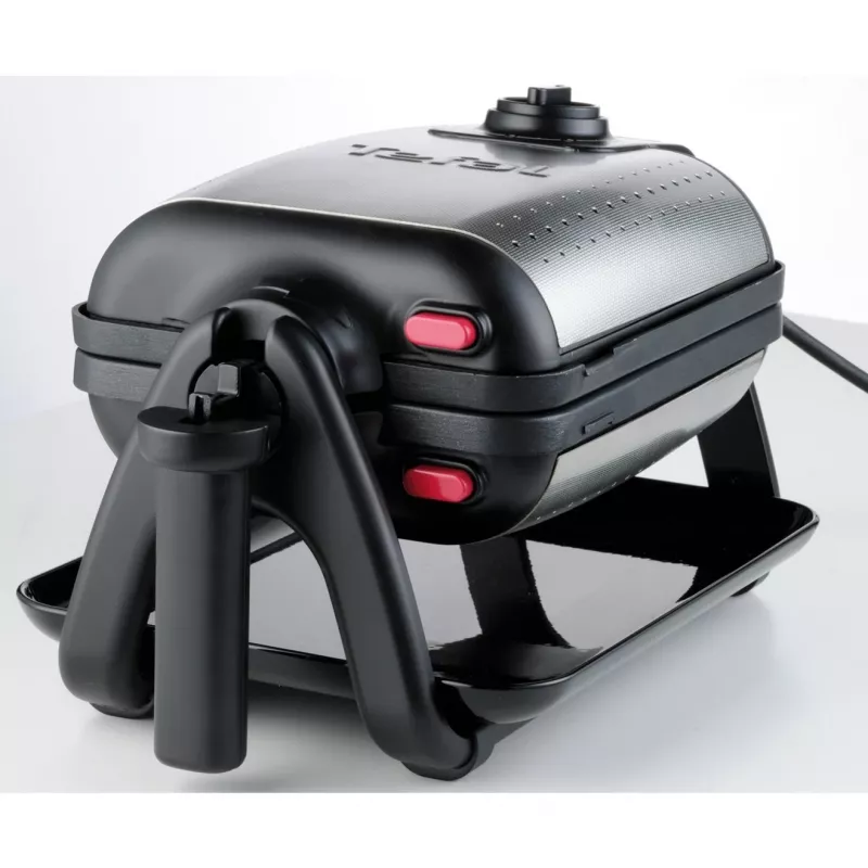 Tefal WM756D Βάφλας 2 βάφλες 1200 W Μαύρο, Ανοξείδωτο ατσάλι