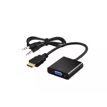 Αντάπτορας βίντεο SAVIO CL-23/B VGA (αρσενικό) σε HDMI Type-A (υποδοχή) 0,5 m, μαύρο