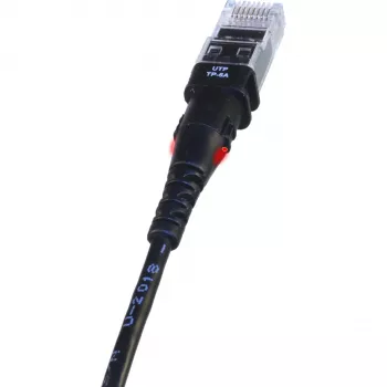 Καλώδιο δικτύου PatchSee TP-6A-U/10 Μαύρο 3,1 m Cat6a U/UTP