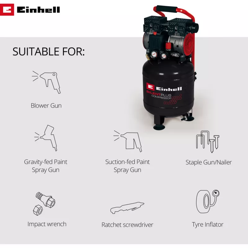 Αεροσυμπιεστής Einhell TE-AC 24 Silent 750 W 135 l/min