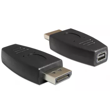 DeLOCK - Προσαρμογέας DisplayPort - DisplayPort (M) σε Mini DisplayPort (W) - μαύρο