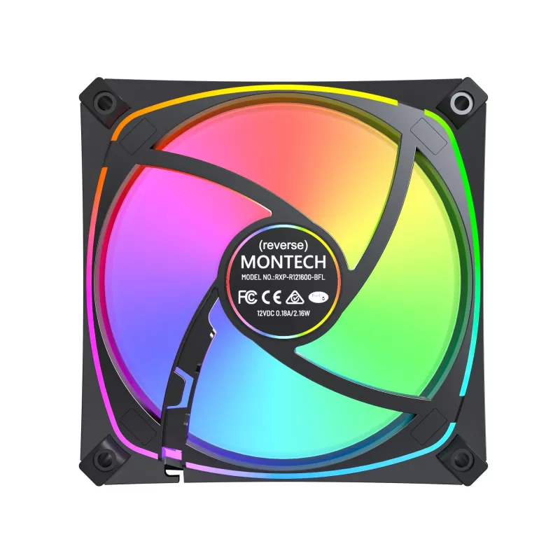 MONTECH RX120 PRO μαύρο 120mm ARGB ανεμιστήρας κουτιού