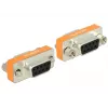 DeLOCK 65570 D-Sub 9 Pin (DB-9) θηλυκό σε θηλυκό Nullmodem Gender Changer, επιχρυσωμένες επαφές