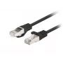 Καλώδιο patch LANBERG Cat6 RJ-45 PCF6-20CC-0200-BK, 2 m, F/UTP, CCA, 250 MHz, 10 Gbit/s, μαύρο