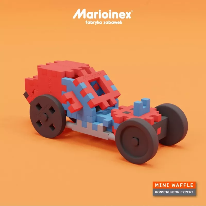 Σετ κατασκευής Marioinex Mini Waffle Constructor – 141 τεμ., πολύχρωμο, για παιδιά από 5 ετών