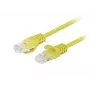 Lanberg PCU6-20CC-0150-Y Cat.6 UTP Patchkabel, 1,5 m, κίτρινο, συσκευασία 10 τεμ.