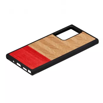 Θήκη κινητού man and wood Galaxy Note 20 Ultra σχέδιο ψαροκόκαλο αζαλέα μαύρο